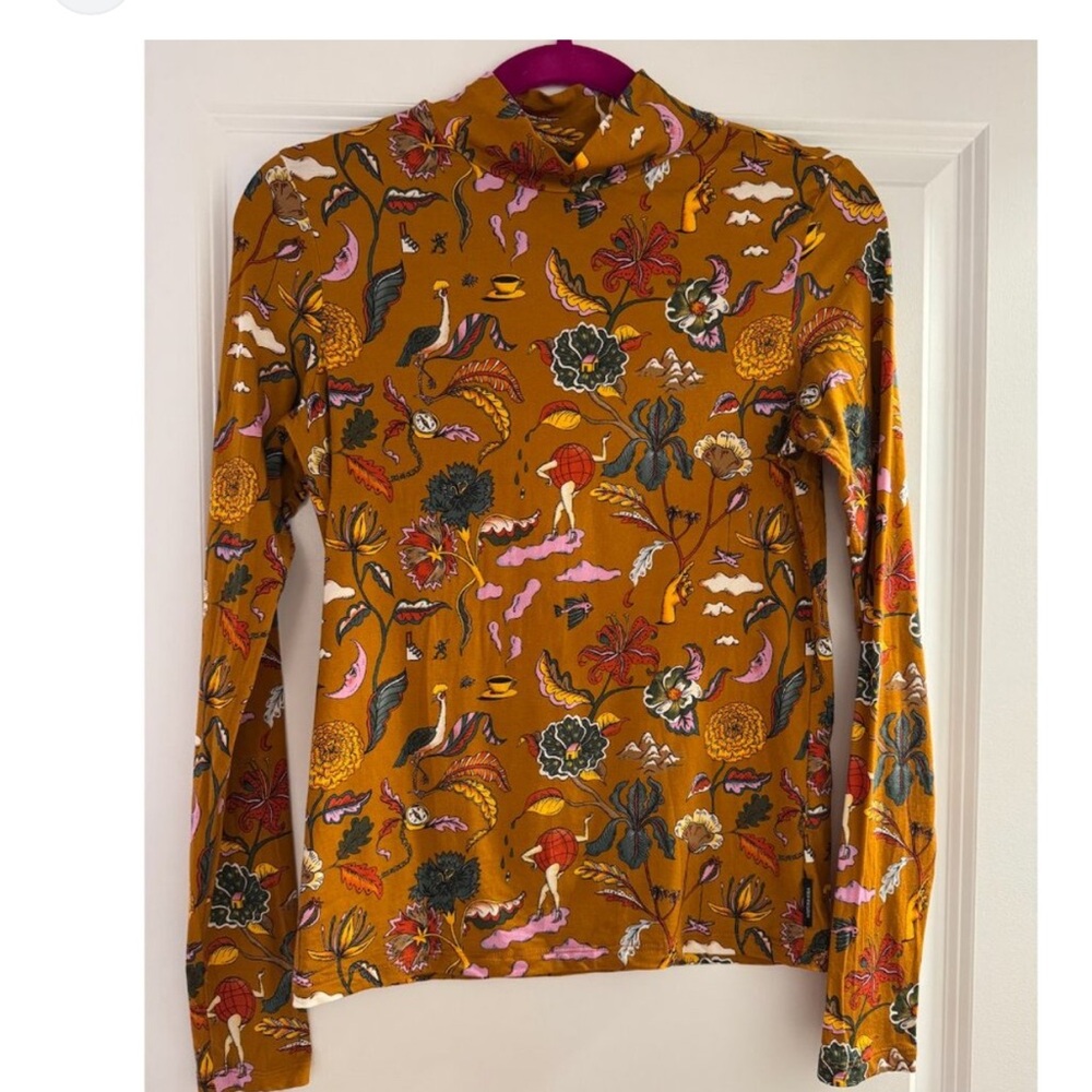 Scotch & Soda Orange Floral Blouse XS